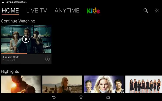 Foxtel Go android App screenshot 2