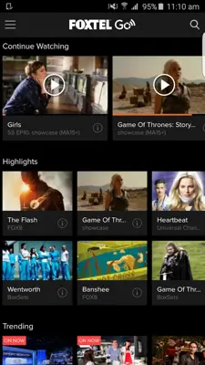 Foxtel Go android App screenshot 8